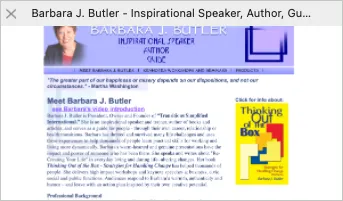 Barbara J. Butler - Motivational Speaker